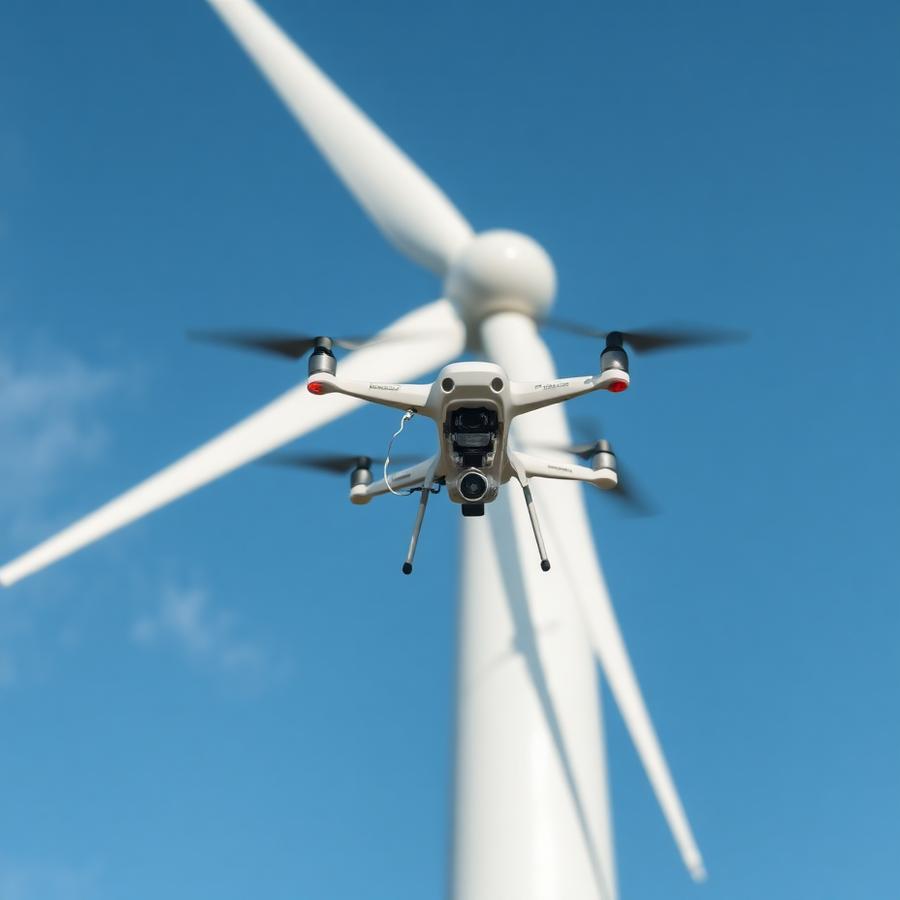 Wind turbine inspection drone